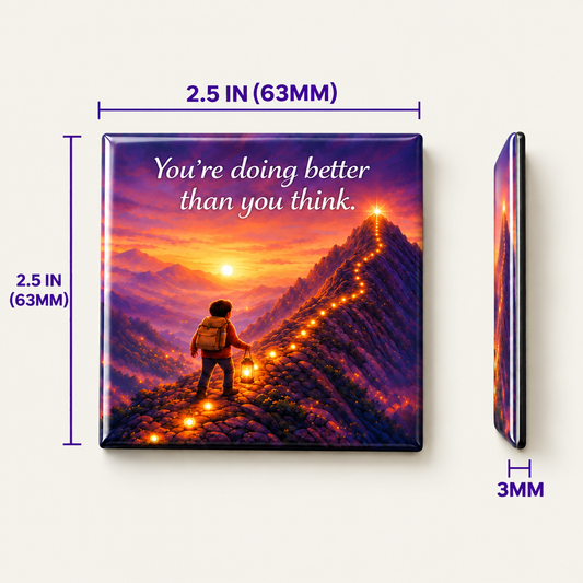 Motivational Quote 2.5x2.5 in