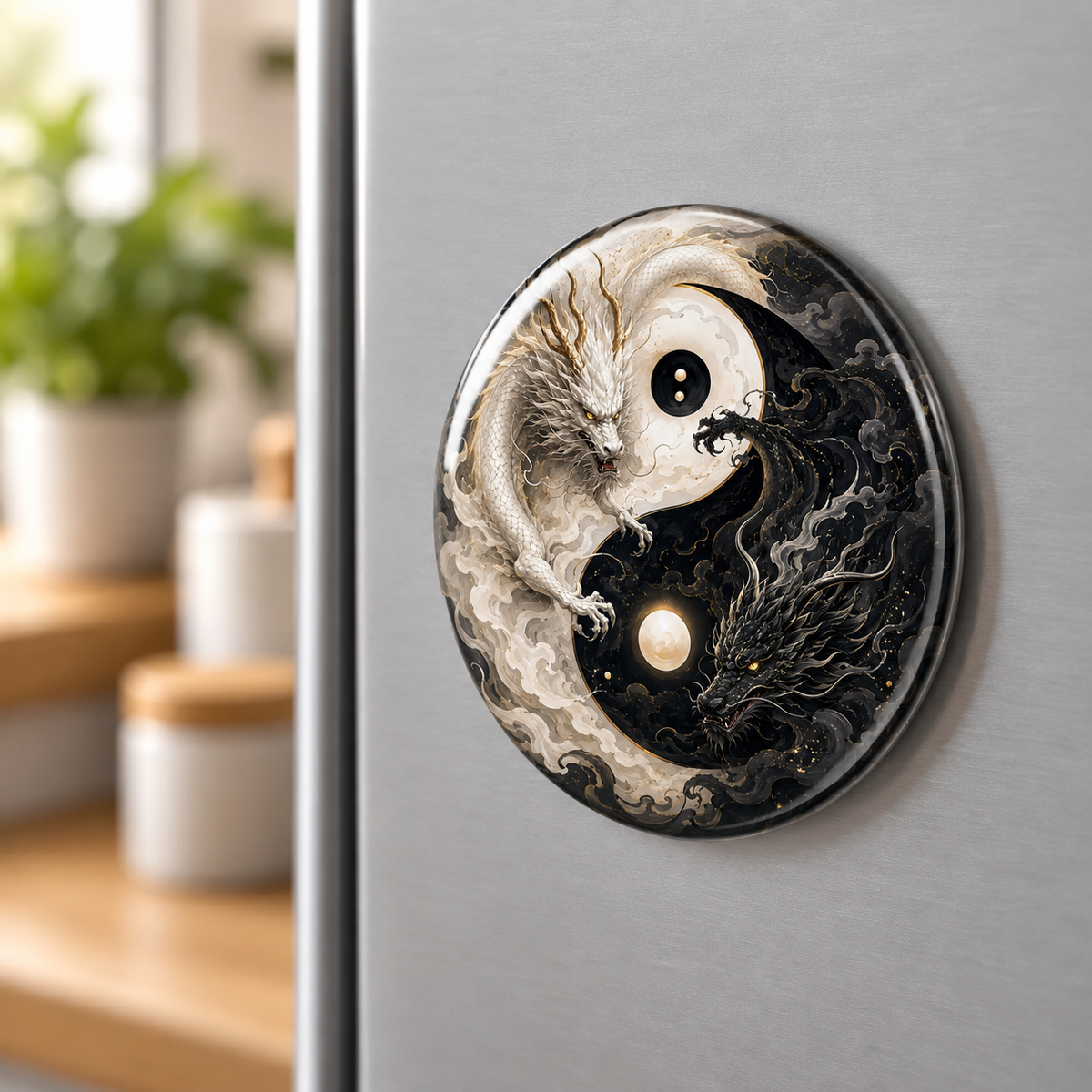 Yin Yang Round Magnet