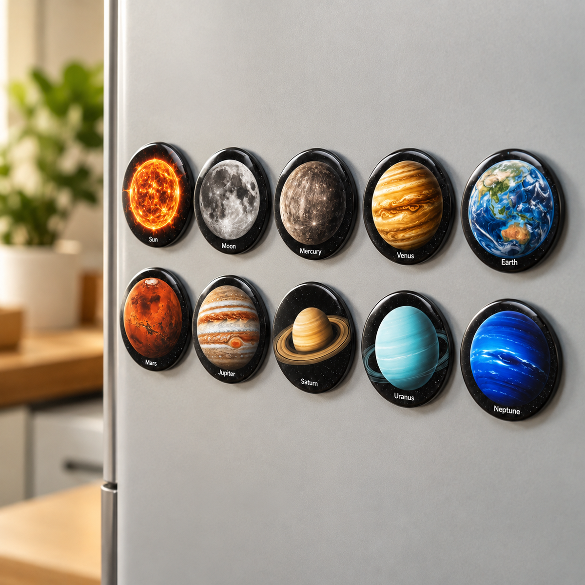 Solar System Round 58mm Educational Toy for Kids