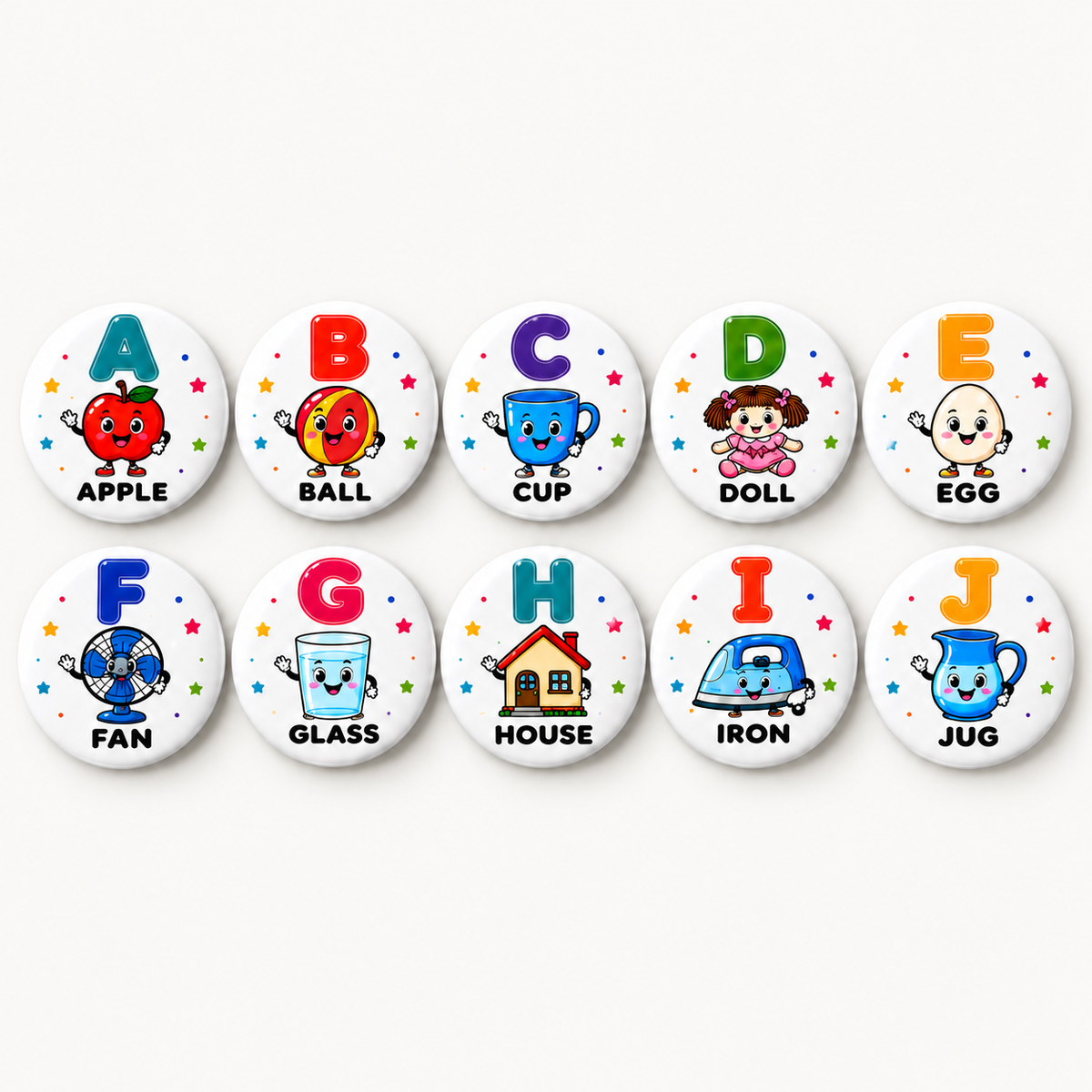 Alphabet Learning 58mm Educational Toy for Kids