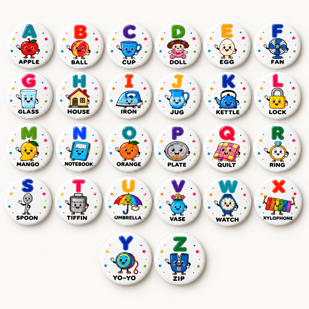 Alphabet Learning 58mm Educational Toy for Kids