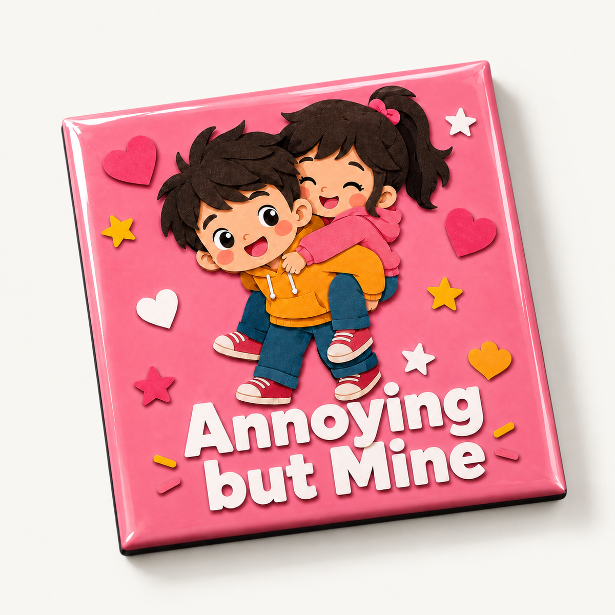 Rakhi Sibling Banter Sassy Quote 2.5x2.5 in
