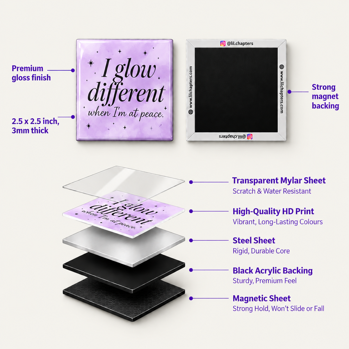 Empowering Quote for Women Set of 4