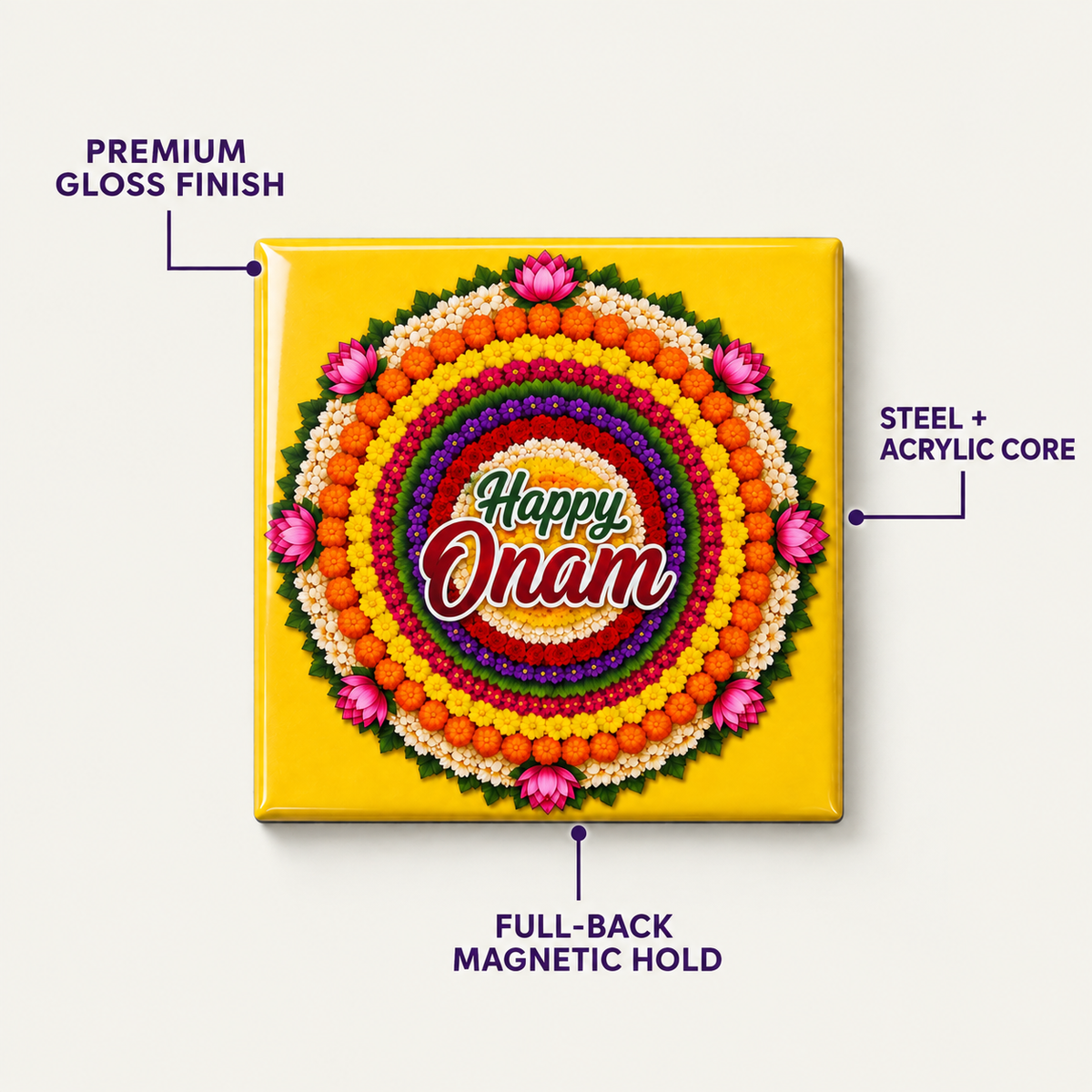 Onam Vibes Set of 4 2.5x2.5 in