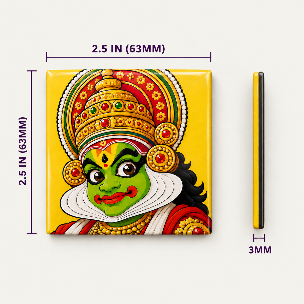 Onam Vibes Set of 4 2.5x2.5 in