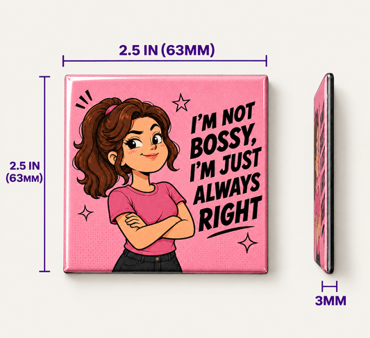 Playful Banter Sassy Quote 2.5x2.5 in