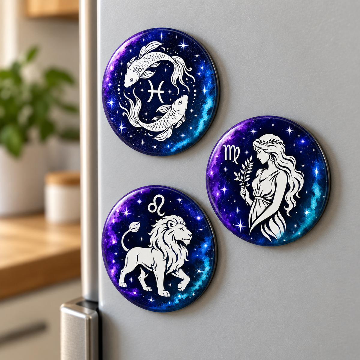 Zodiac Sign Round 58mm Magnet