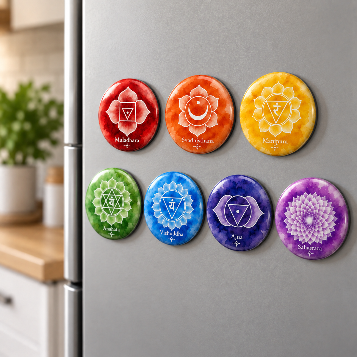 Chakra Symbols Round