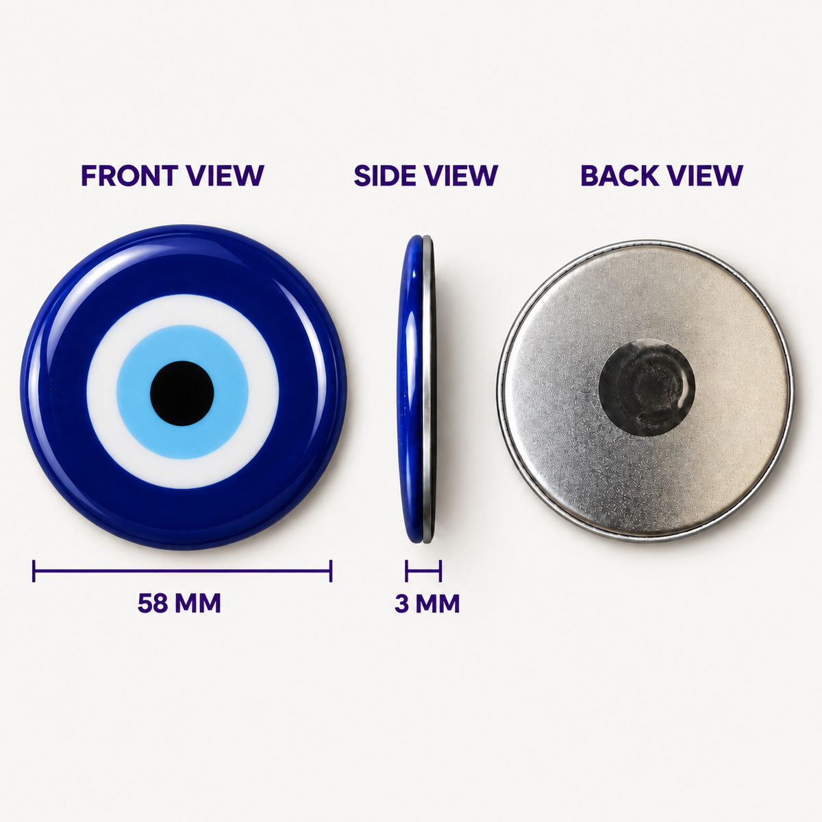 Evil Eye Round 58mm