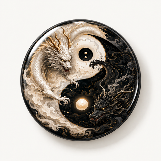 Yin Yang Round Magnet