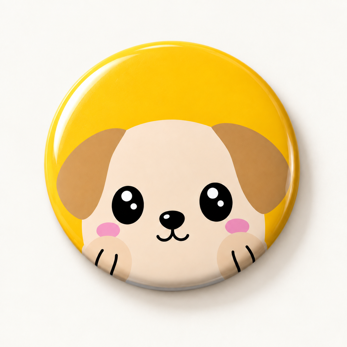 Cute Kawaii Animal Round Button