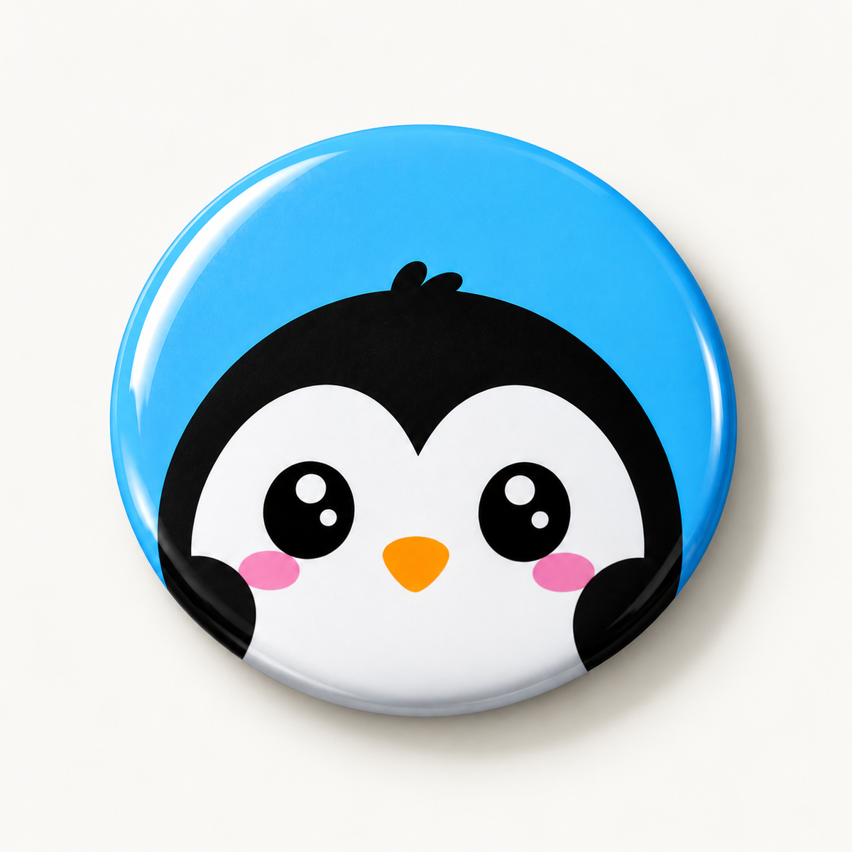 Cute Kawaii Animal Round Button