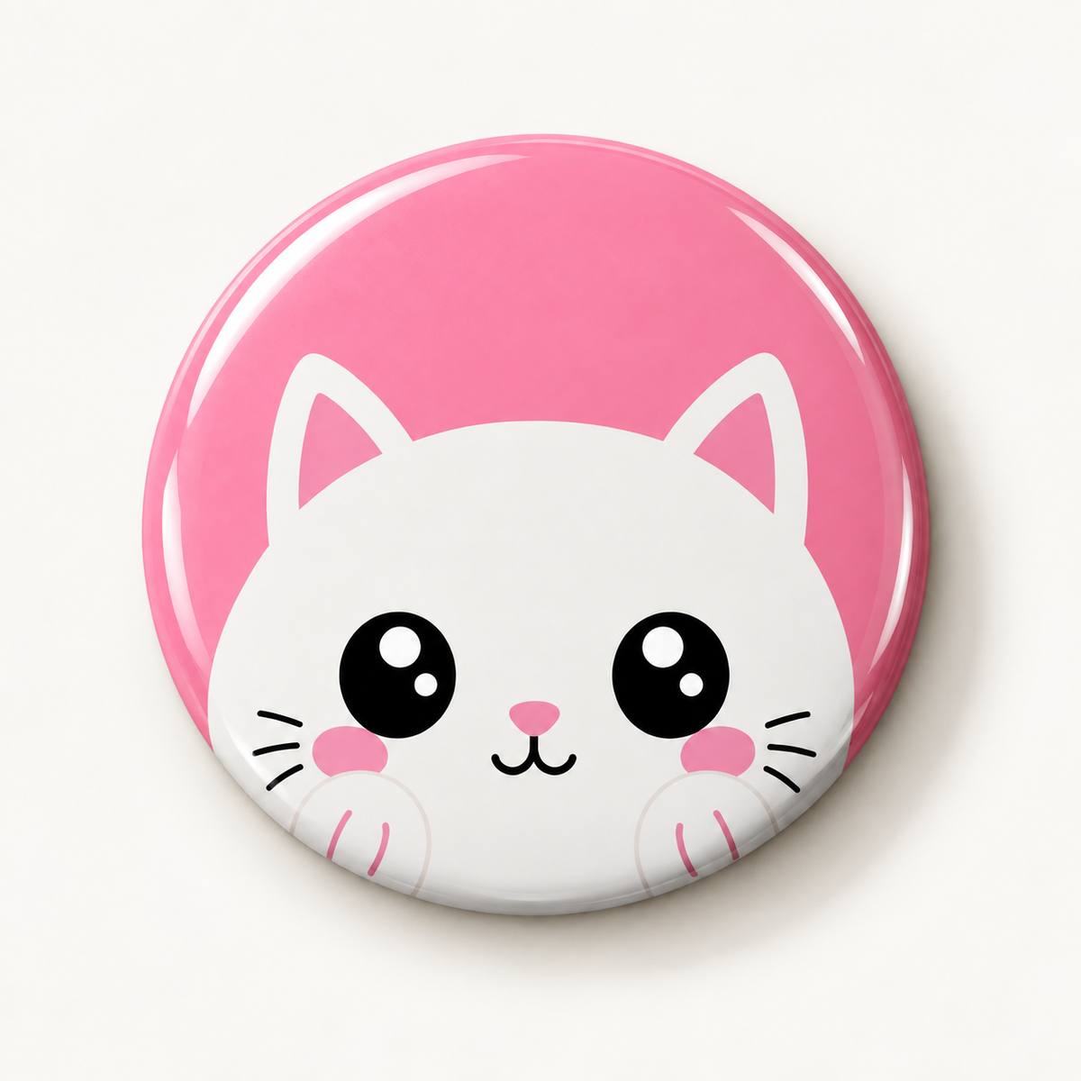 Cute Kawaii Animal Round Button