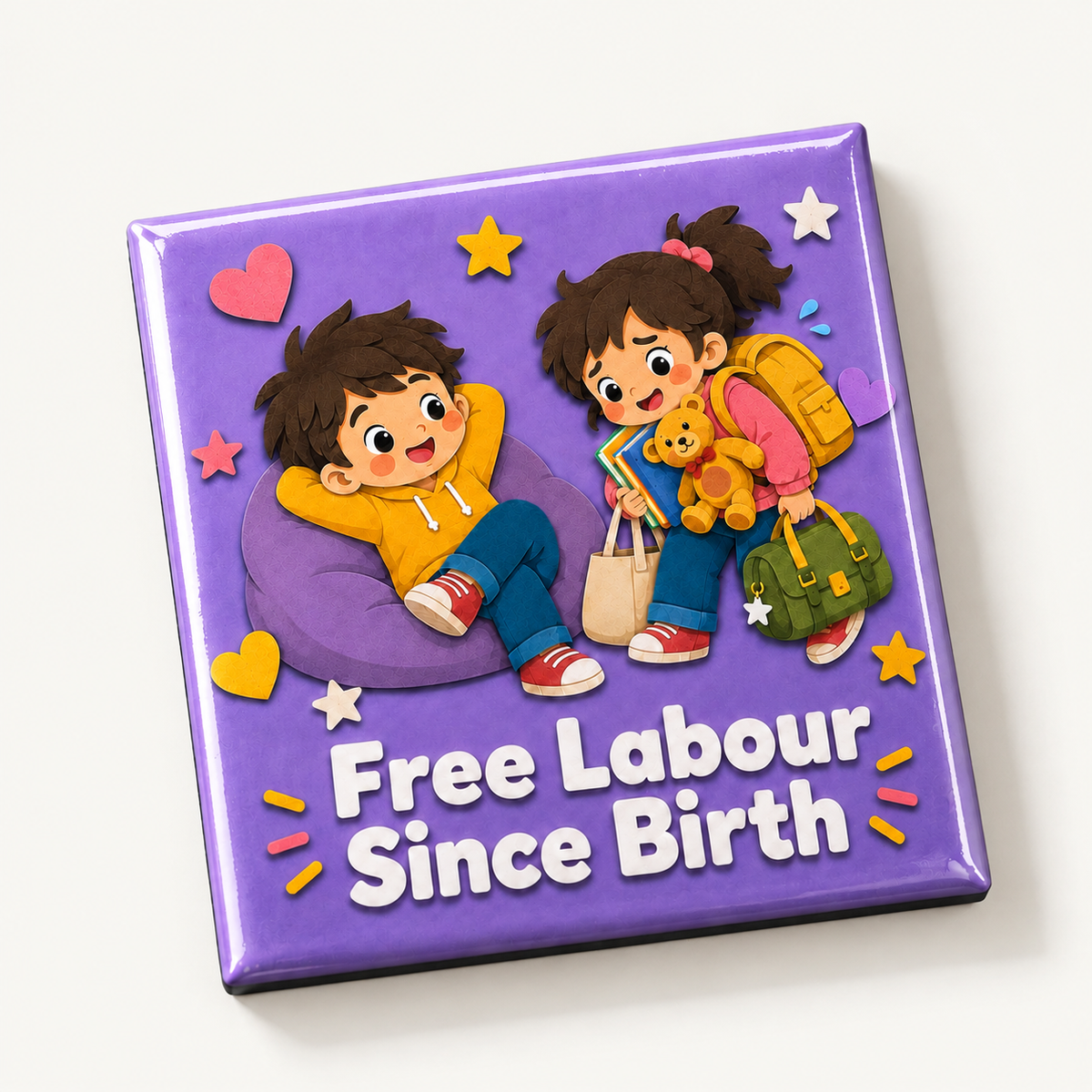 Rakhi Sibling Banter Sassy Quote 2.5x2.5 in