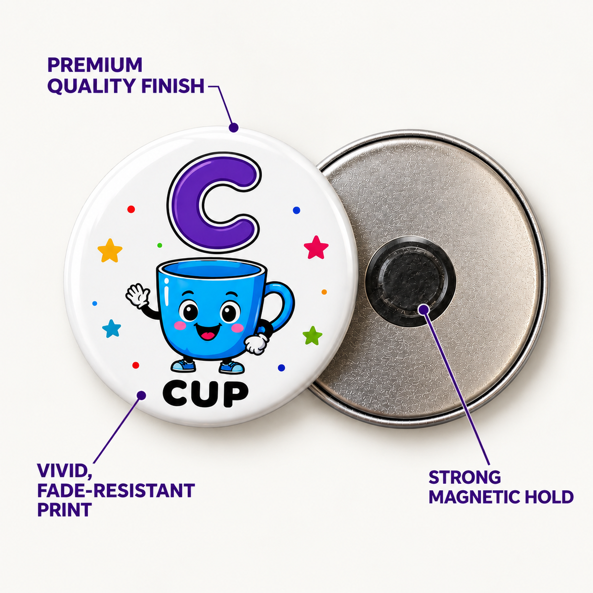 Alphabet Learning 58mm Educational Toy for Kids