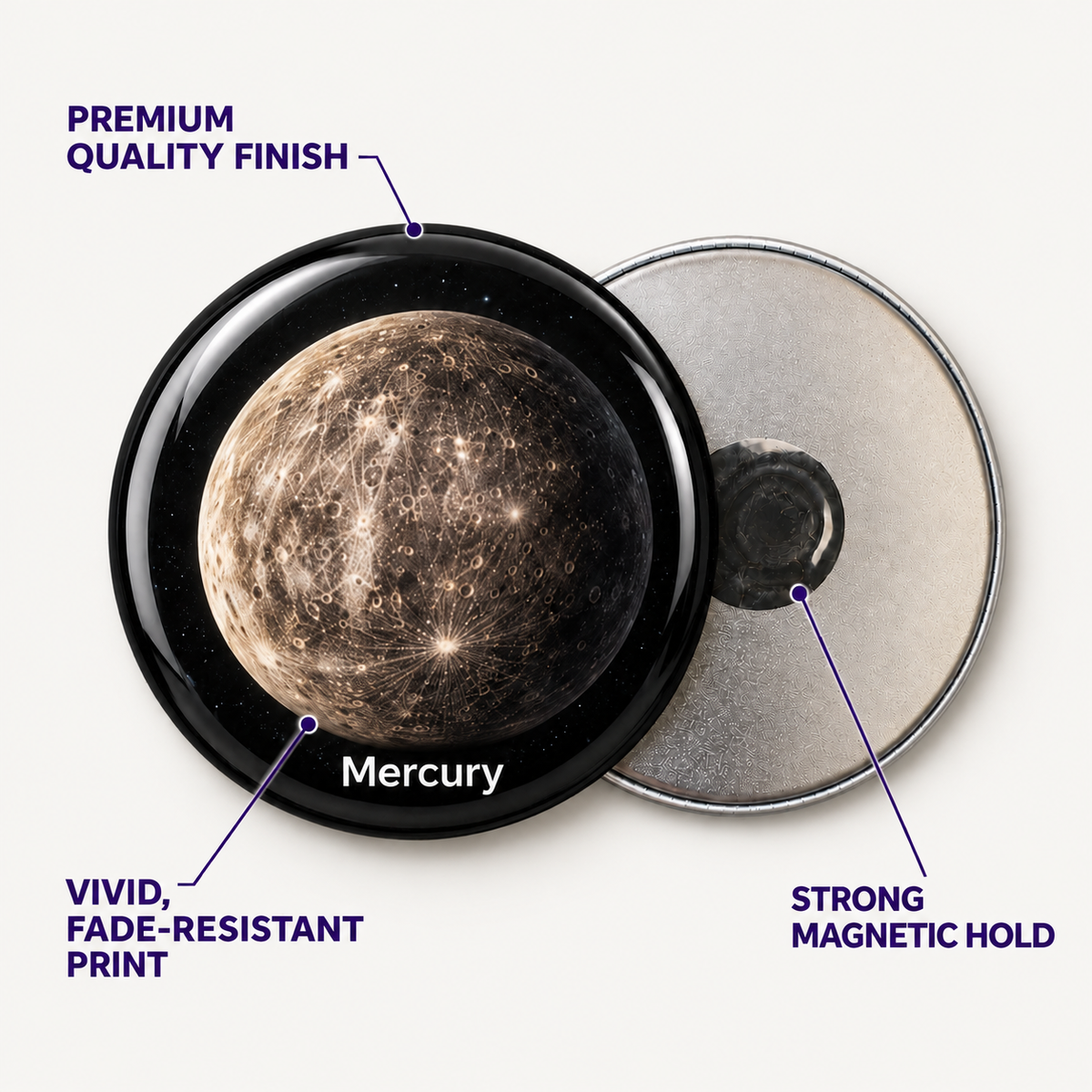 Solar System Round 58mm Educational Toy for Kids