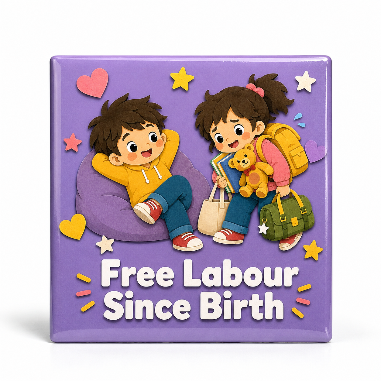 Rakhi Sibling Banter Sassy Quote 2.5x2.5 in