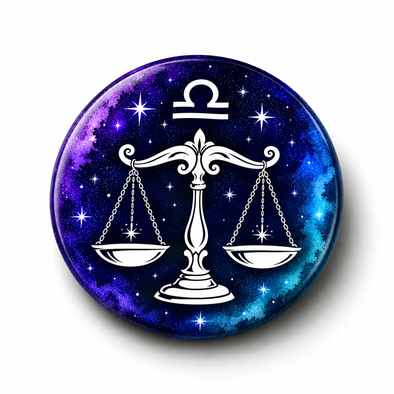 Zodiac Sign Round 58mm Magnet