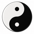 Yin Yang Round 58mm Magnet