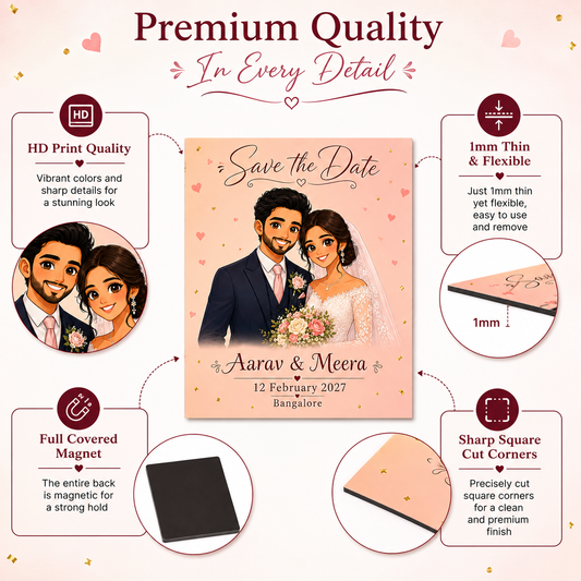 Customised Save the Date — Features