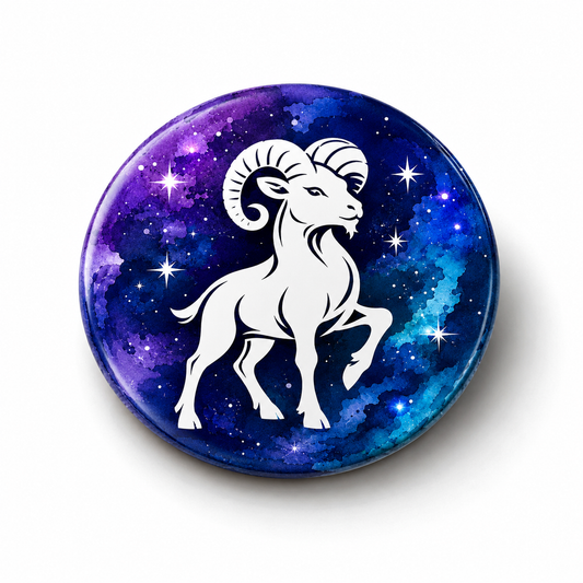 Zodiac Sign Round 58mm Magnet