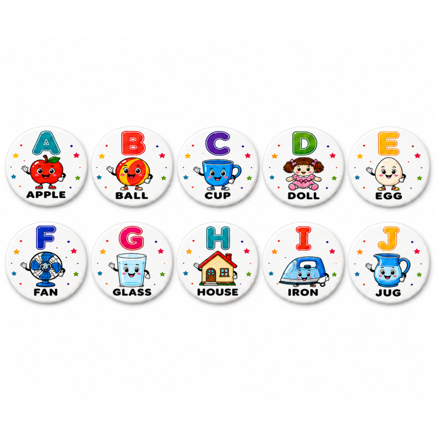 Alphabet Learning 58mm Educational Toy for Kids